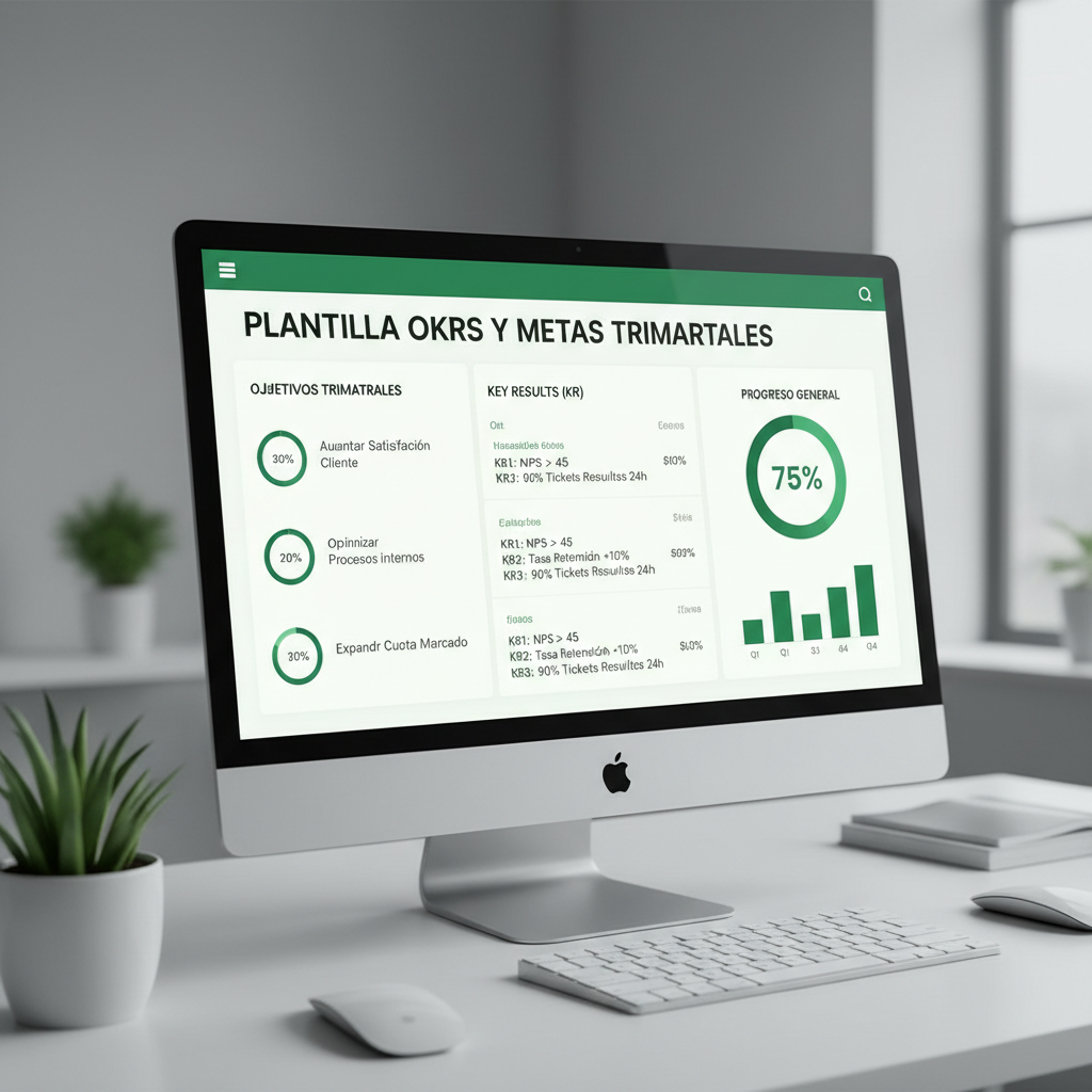 Plantilla OKRs y Metas Trimestrales