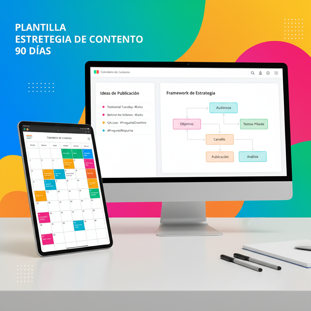 Plantilla Estrategia de Contenido 90 Días