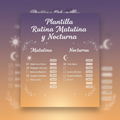Plantilla Rutina Matutina y Nocturna