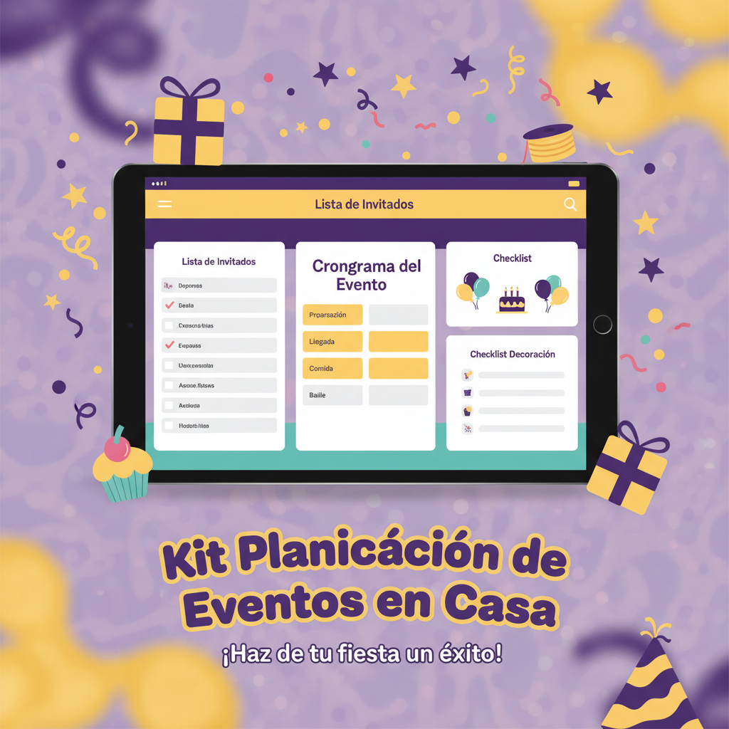 Kit Planificación de Eventos en Casa