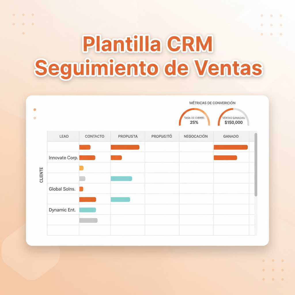 Plantilla Seguimiento de Ventas CRM Simple