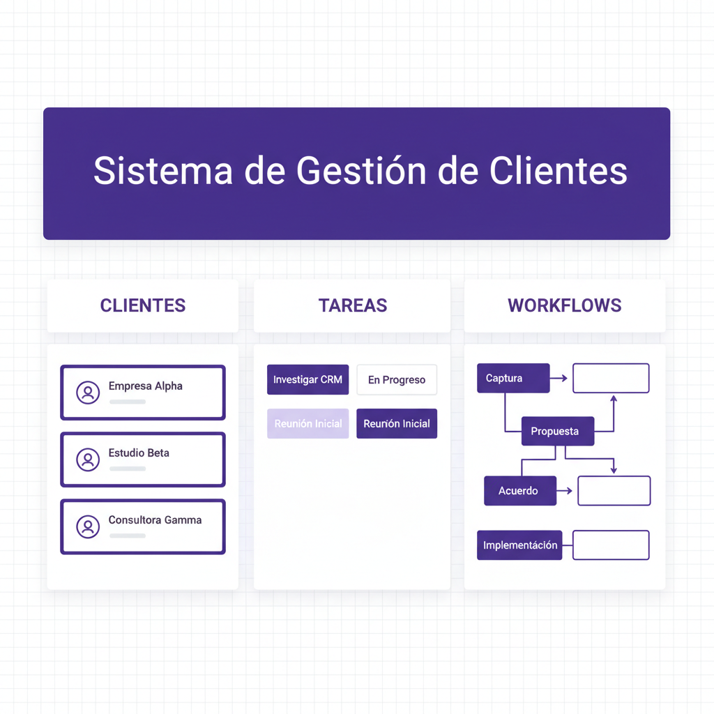 Sistema de Gestión de Clientes Notion