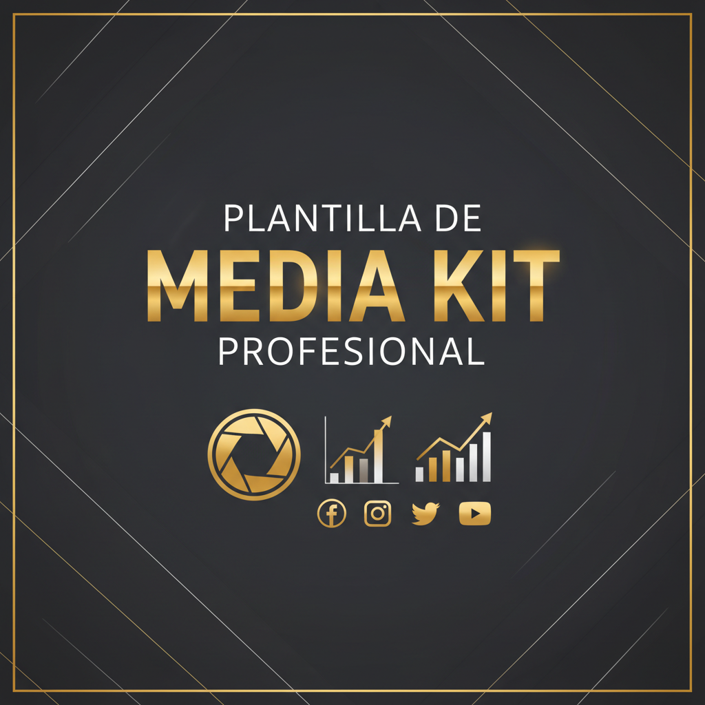 Plantilla de Media Kit Profesional – Atrae Marcas y Colaboraciones que Paguen lo que Vales