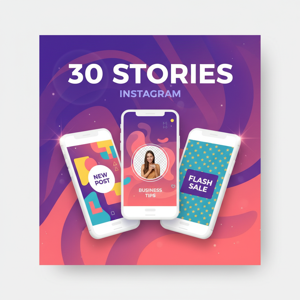 Pack 30 Stories Instagram para Negocios